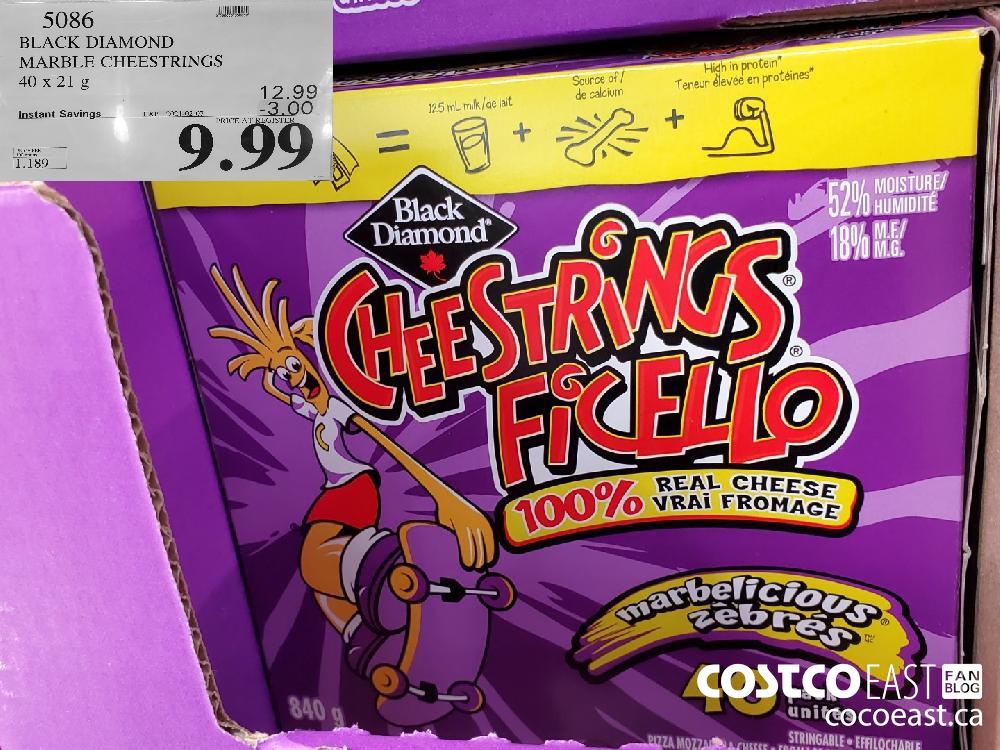 5086 BLACK DIAMOND MARBLE CHEESTRINGS 40 x 21 g EXPIRY DATE: 2021-02-07 $9.99 