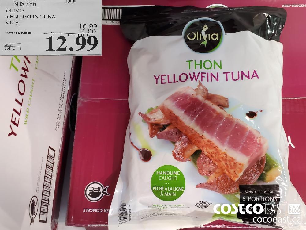 308756 OLIVIA YELLOWFIN TUNA 907 g EXPIRY DATE: 2021-01-31 $12.99 