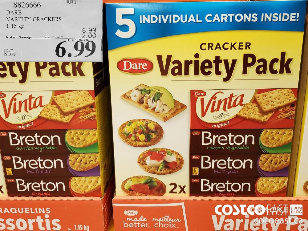 8826666 DARE VARIETY CRACKERS 1.15KG EXPIRY DATE: 2021-02-07 $6.99 