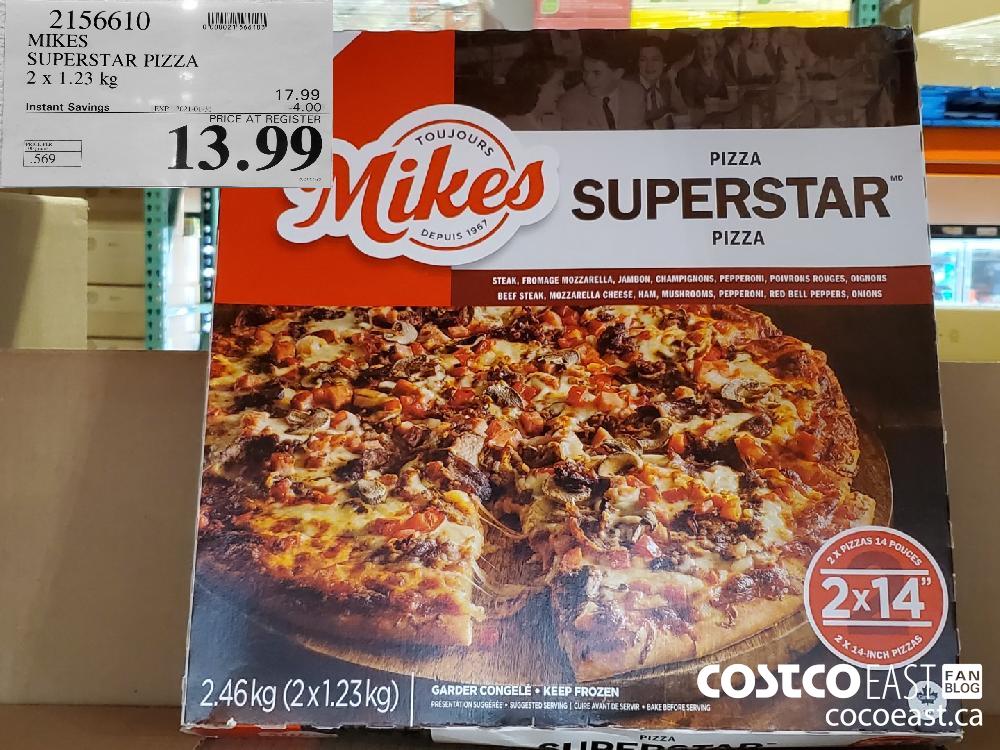 2156610 MIKES SUPERSTAR PIZZA 2 X 1.23 KG EXPIRY DATE: 2021-01-31 $13.99 