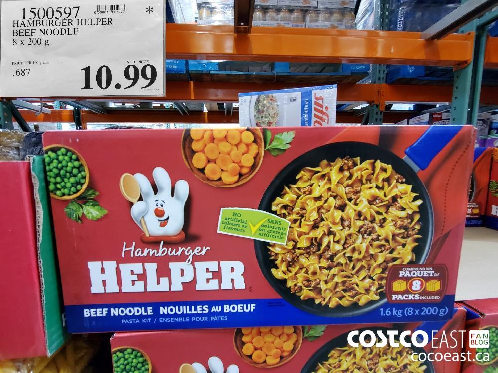 1500597 HAMBURGER HELPER BEEF NOODLE 8 X 200G $10.99 
