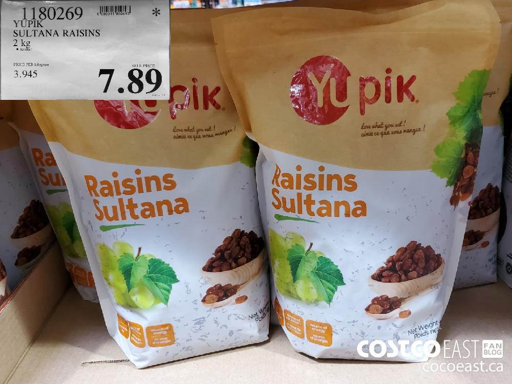 1180269 YUPIK SULTANA RAISINS 2 KG $7.89 