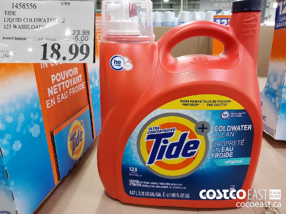 1458556 TIDE LIQUID COLDWATER 123 WASHLOAD EXPIRY DATE: 2021-01-31 $18.99 
