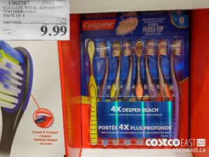 1362287 
COLGATE TOTAL ADVANCED
TOOTHBRUSHES
PACK OF 8
EXPIRY DATE: 2021-01-31
$9.99
