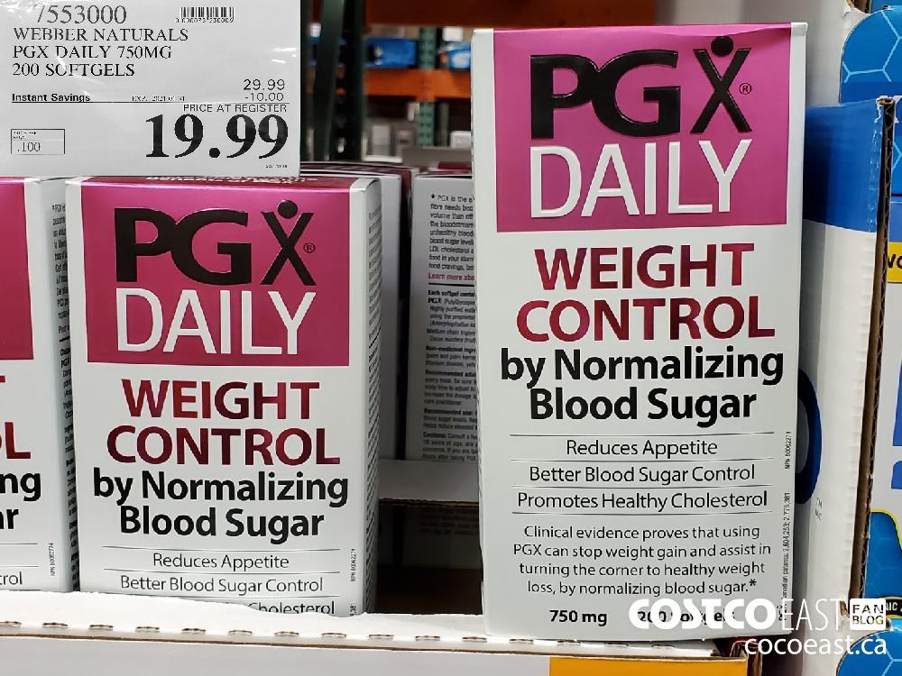 7553000 WEBBER NATURALS PGX DAILY 750MG 200 SOFTGELS EXPIRY DATE: 2021-01-31 $19.99 