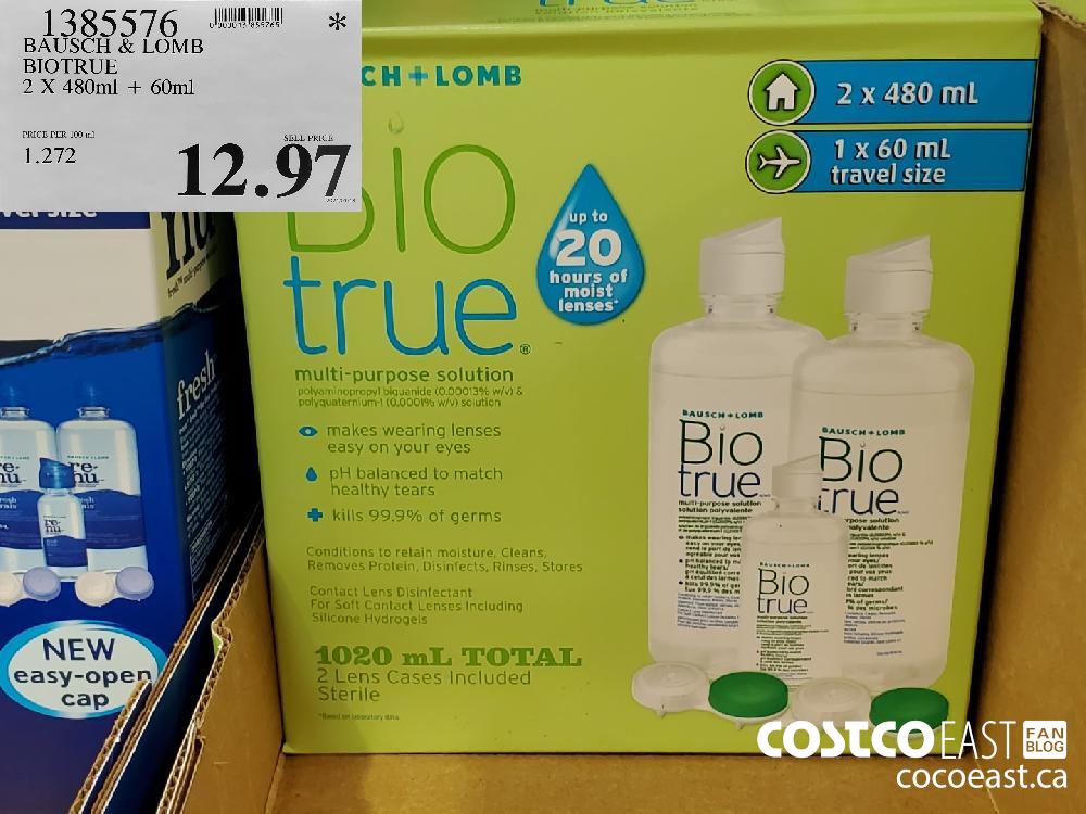 1385576 BIOTRUE 2X 480ml 60m! $12.97 