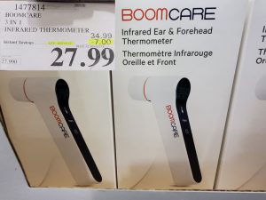 Costco Sale boomcare in ear and forhead thermometer