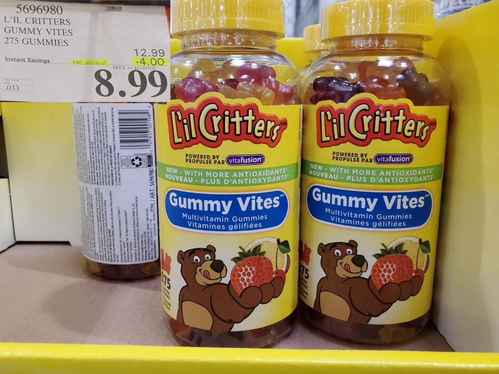 5696980 L IL CRITTERS GUMMY VITES 275 GUMMIES 4 00 INSTANT SAVINGS