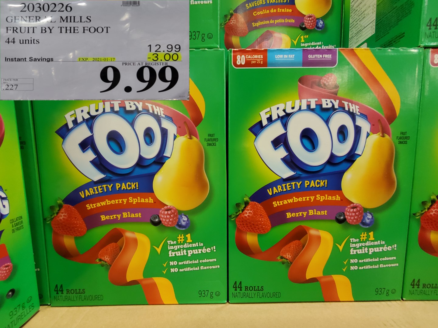 Costco Sale fruit by the foot