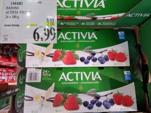 Costco Sale activia yogurt