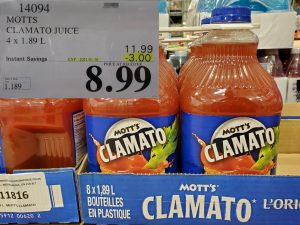 Costco Sale motts clamato