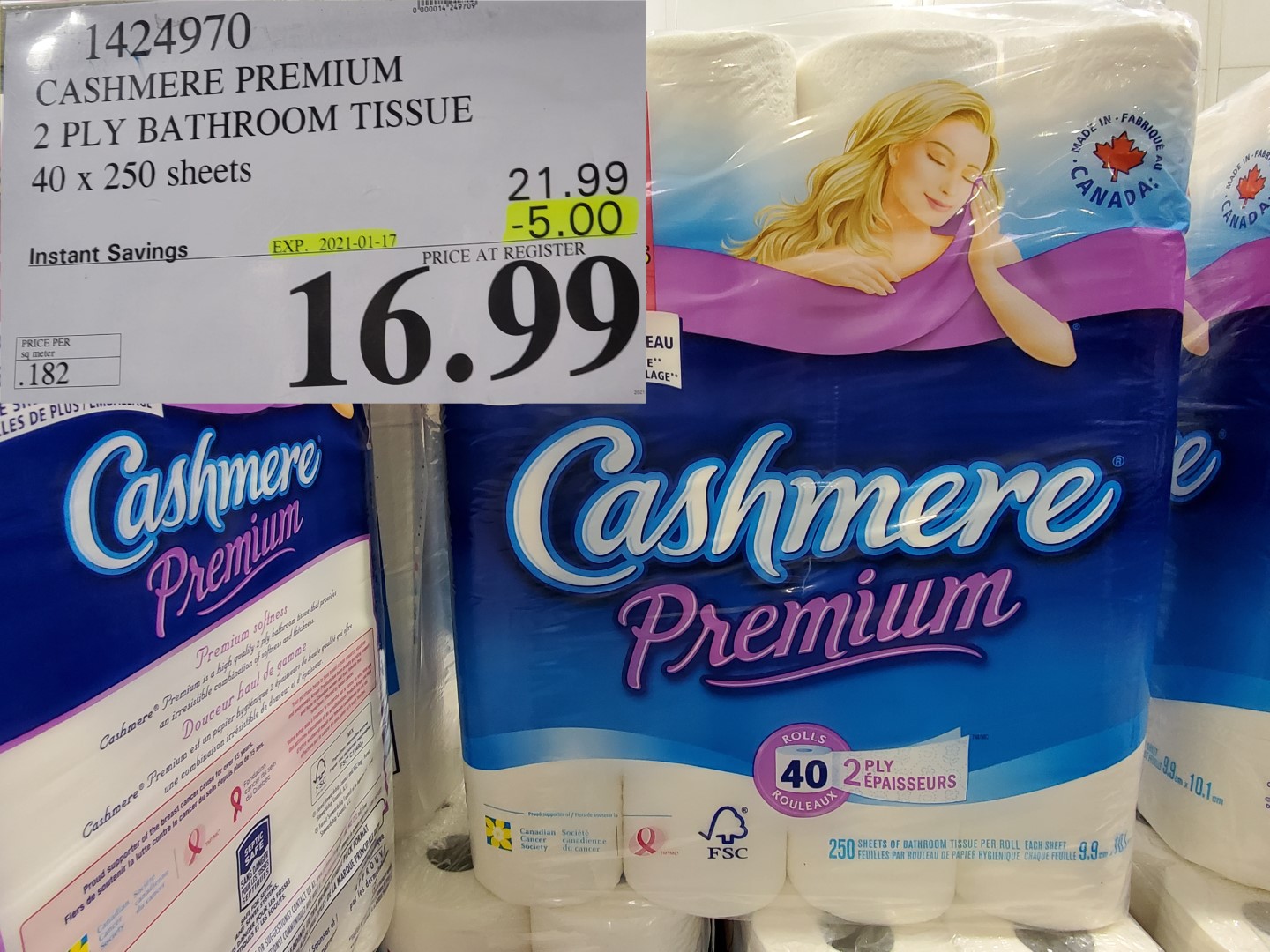 Costco Sale cashmere premium toilet paper