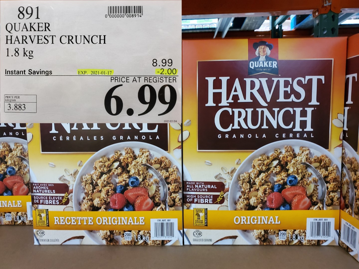 Costco Sale harvest crunch