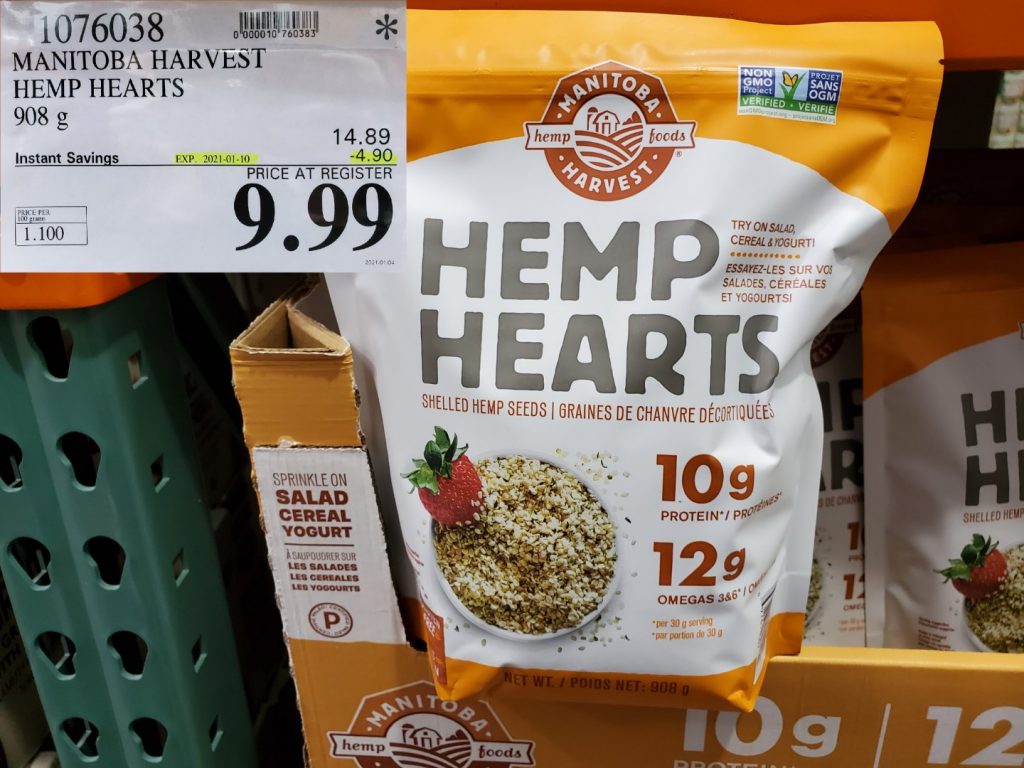 1076038 MANITOBA HARVEST HEMP HEARTS 908 G 4 90 INSTANT SAVINGS EXPIRES