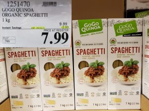 Costco Sale gogo quinoa spaghetti
