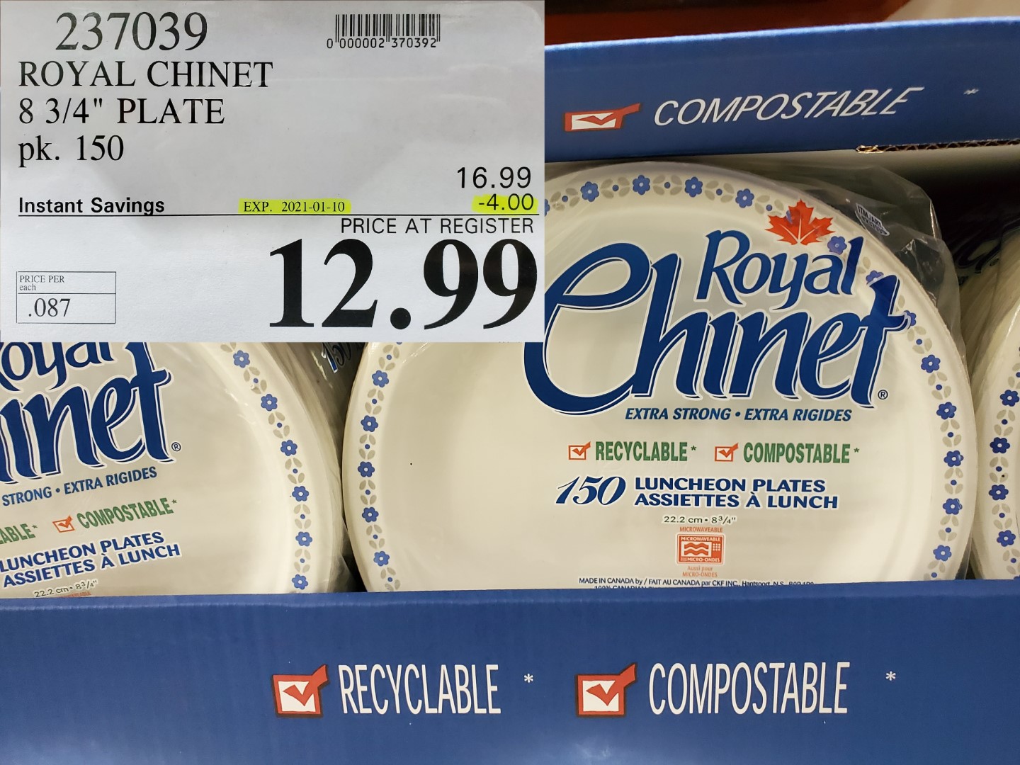 Costco Sale royal chinet paper plates