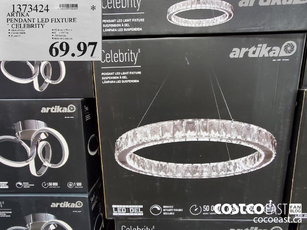 1373474 ARTIKA PENDANT LED FIXTURE CELEBRITY 69 97 Costco East