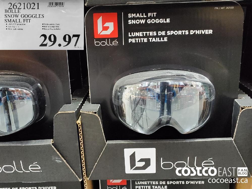 2621021 BOLLE SNOW GOGGLES SMALL FIT 29 97 Costco East Fan Blog