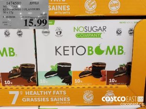 1474580 
NO SUGAR
KETO BOMBS 3 FLAVOURS
30 x 17g
EXPIRY DATE: 2021-02-14 
$15.99
