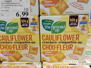 1330472 
FROM THE GROUND UP
CAULIFLOWER CRACKERS
2x 226.5 g 
EXPIRY DATE: 2021-02-28
$6.99

