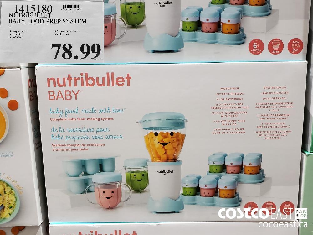 1415180 NUTRIBULLET BABY FOOD PREP SYSTEM $78.99