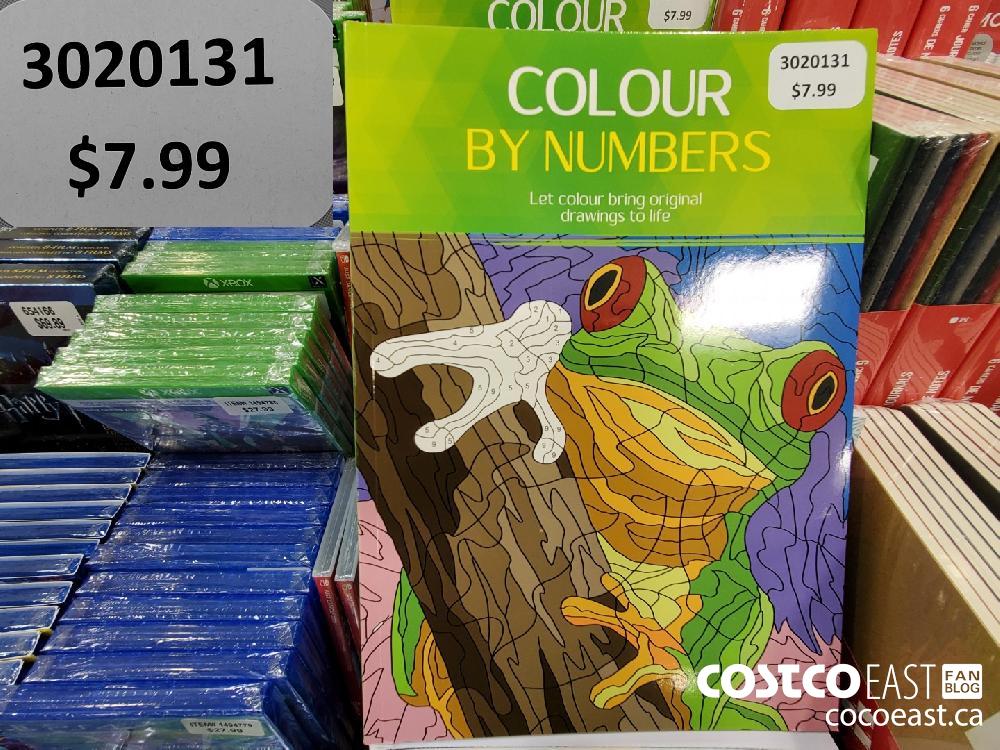 3020131 COLOR BY NUMBERS $7.99