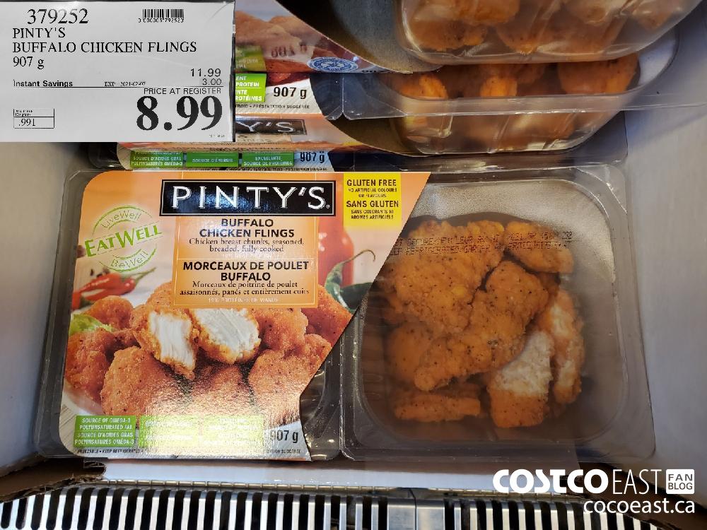 379252 PINTY'S BUFFALO CHICKEN FLINGS 907 g EXPIRY DATE: 2021-02-07 $8.99
