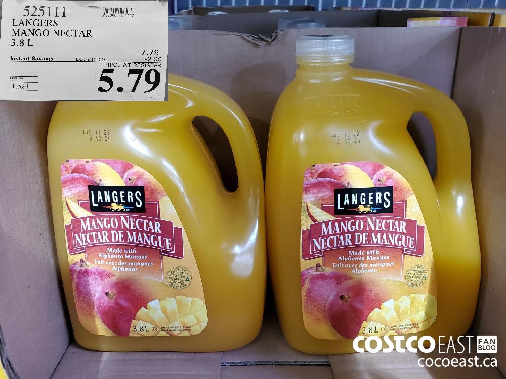 525111 LANGERS MANGO NECTAR 3.8L EXPIRY DATE: 2021-02-28 $5.79