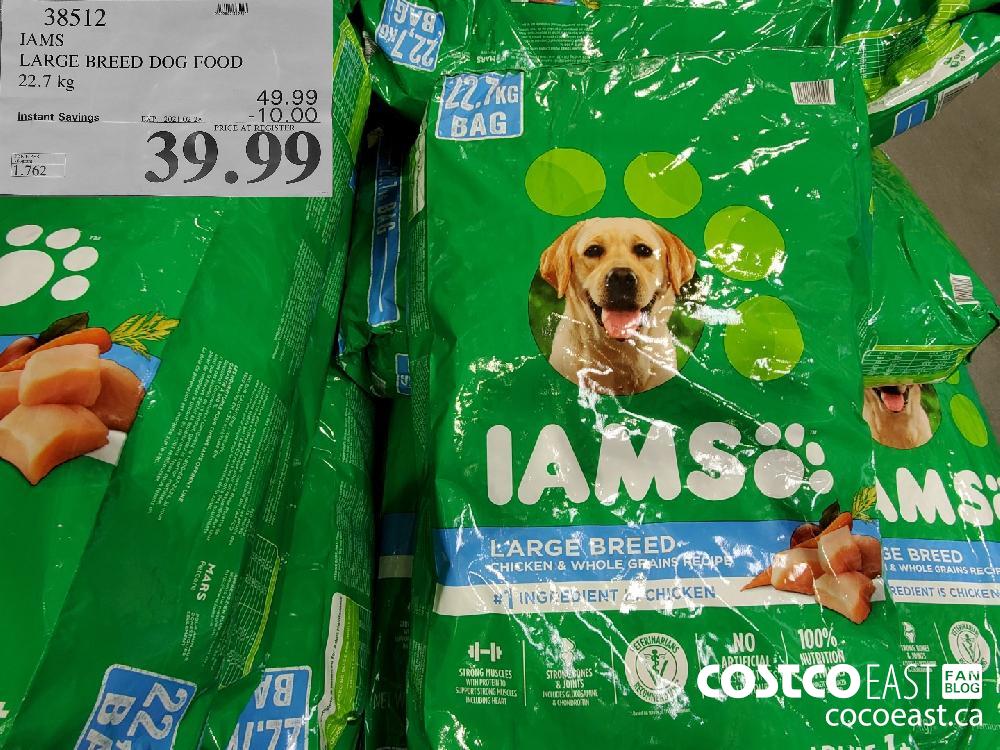 38512 IAMS LARGE BREED DOG FOOD 22 7 KG 10 00 INSTANT SAVINGS