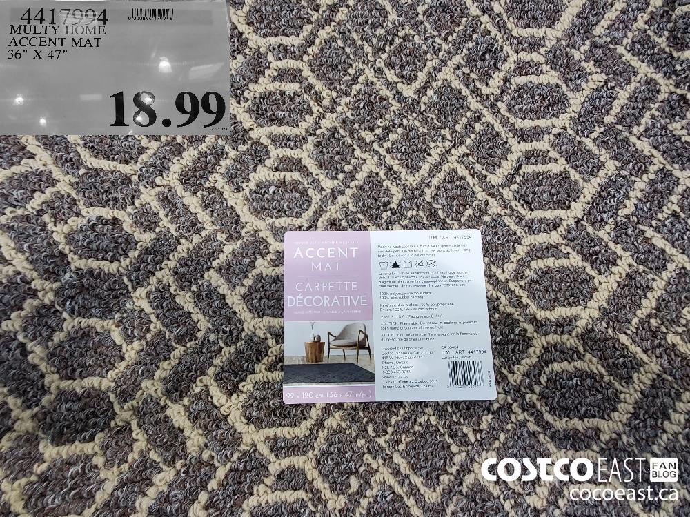 4417994 MULTY HOME ACCENT MAT 36" X 47" $18.99