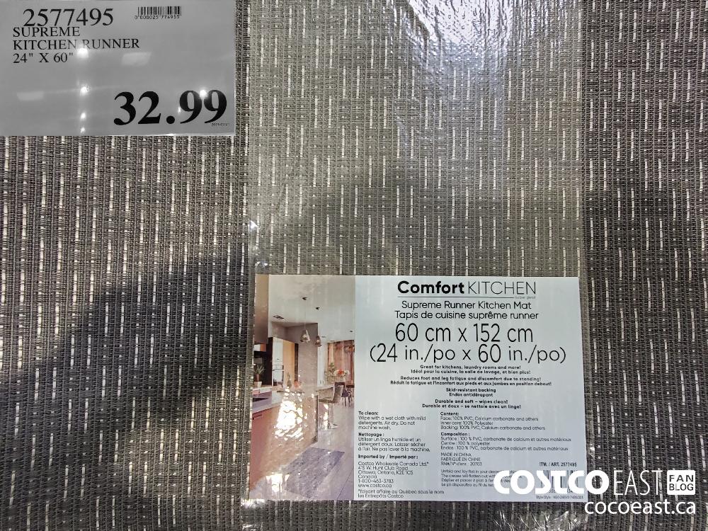 2577495 SUPREME KITCHEN RUNNER 24" X 60" $32.99
