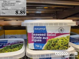 549137
AZUMA GOURMET
~ SEAWEED SALAD
794 g
EXPIRY DATE: 2021-02-14
$8.89
