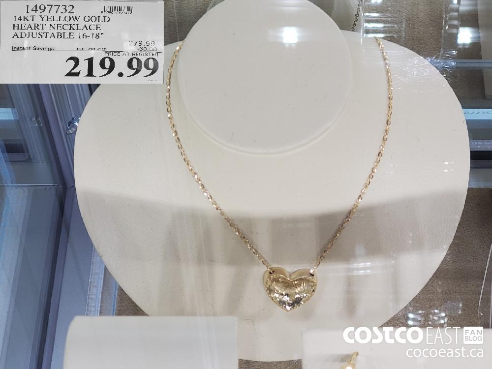 1497732 14K T YELLOW GOLD HEART NECKLACE ADJUSTABLE 16-18" EXPIRY DATE: 2021-02-28 $219.99