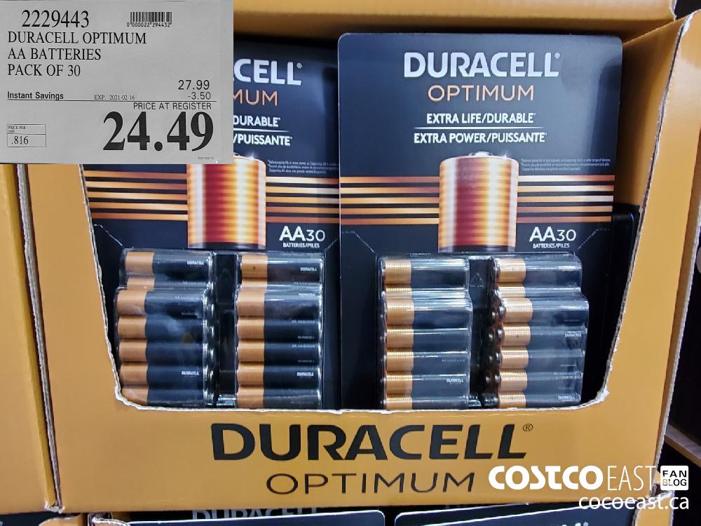 2279443 TIMUM AA BATTERIES PACK OF 30 EXPIRY DATE: 2021-02-16 $24.49