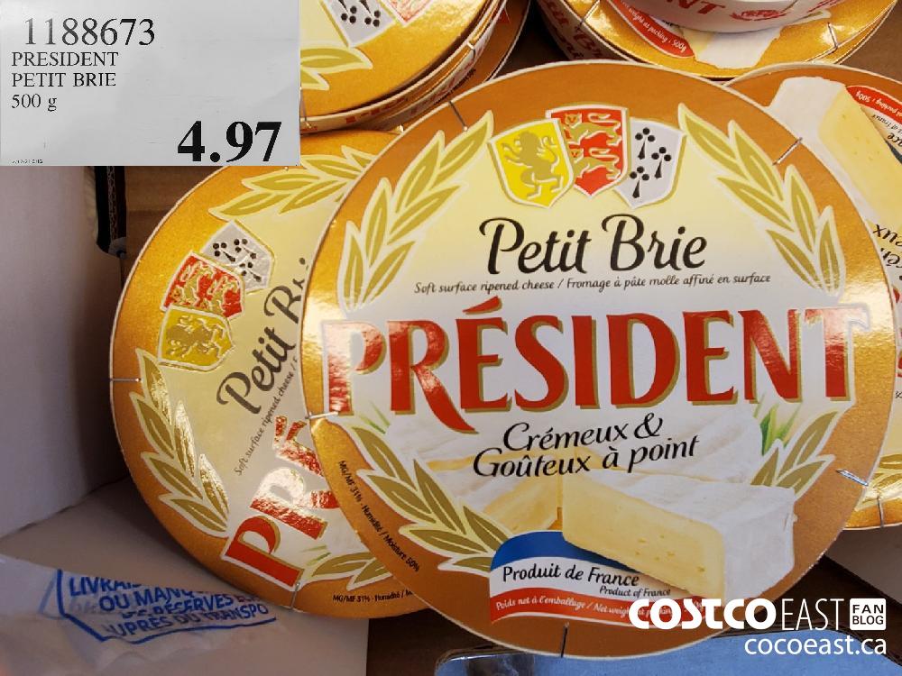 1188673 PRESIDENT PETIT BRIE 500 g $4.97