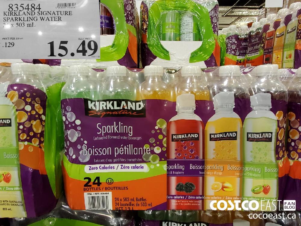 835484 KIRKLAND SIGNATURE SPARKLING WATER 24 X 503ML $15.49