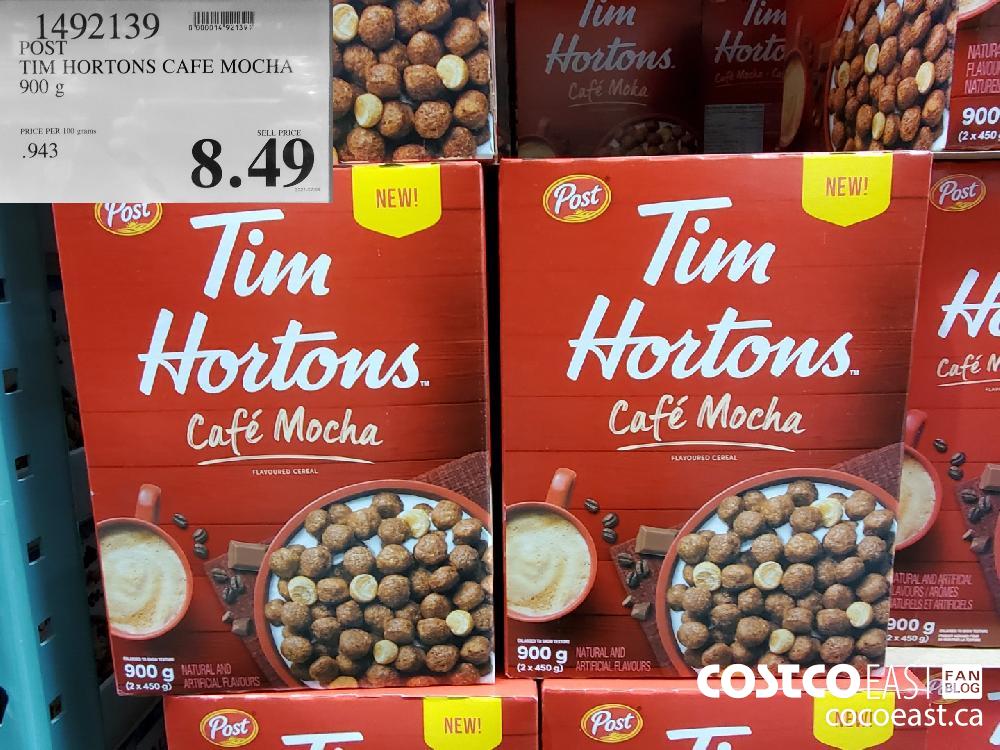 1492139 POST TIM HORTONS CAFE MOCHA 900 g $8.49