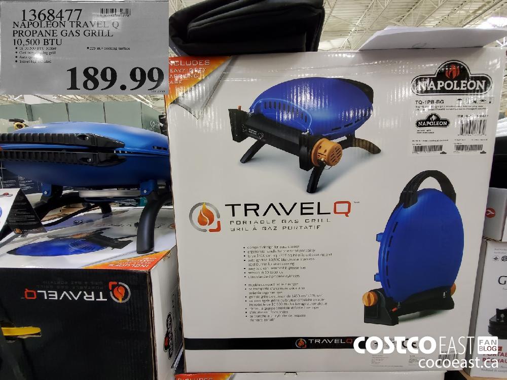 1368477 NAPOLEON TRAVEL Q PROPANE GAS GRILL 10 500 BTU $189.99
