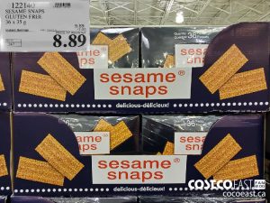 122140
SESAME SNAPS
GLUTEN FREE
36 x 35 g
EXPIRY DATE: 2021-02-21
$8.89
