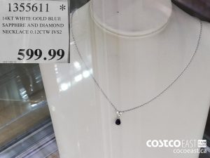 1355611 
l4KT WHITE GOLD BLUE
SAPPHIRE AND DIAMOND
NECKLACE 0.12CTW IVS2
$5399.99
