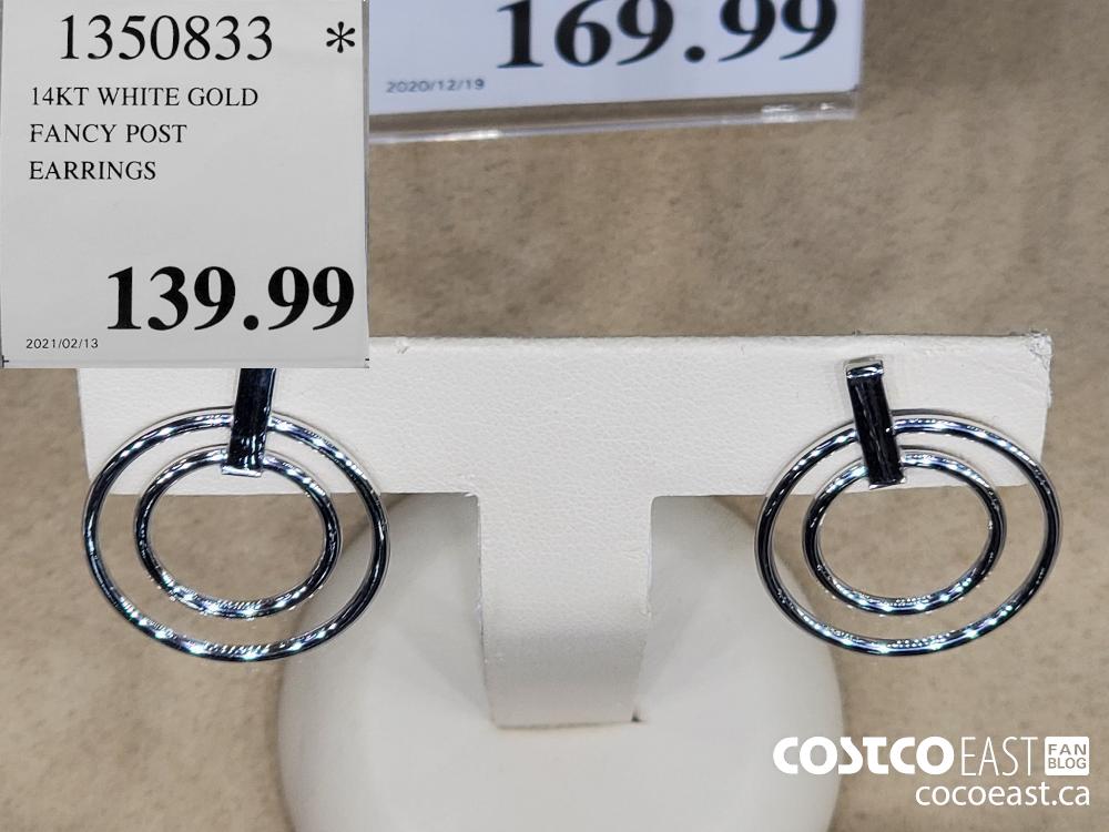 1350833 14KT WHITE GOLD FANCY POST EARRINGS $139.99