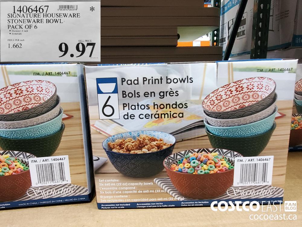 1609656 SIGNATURE HOUSEWARES BOWLS SET OF 6 18 99 - Costco East Fan Blog