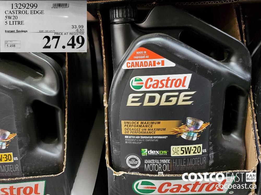 1329299 CASTROL EDGE SW20 5S LITRE EXPIRY DATE: 2021-02-25 $27.49