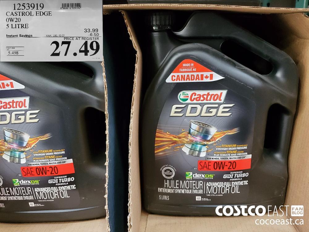 19539019 CASTROL EDGE OW 20 5 LITRE EXPIRY DATE: 2021-02-25 $27.49