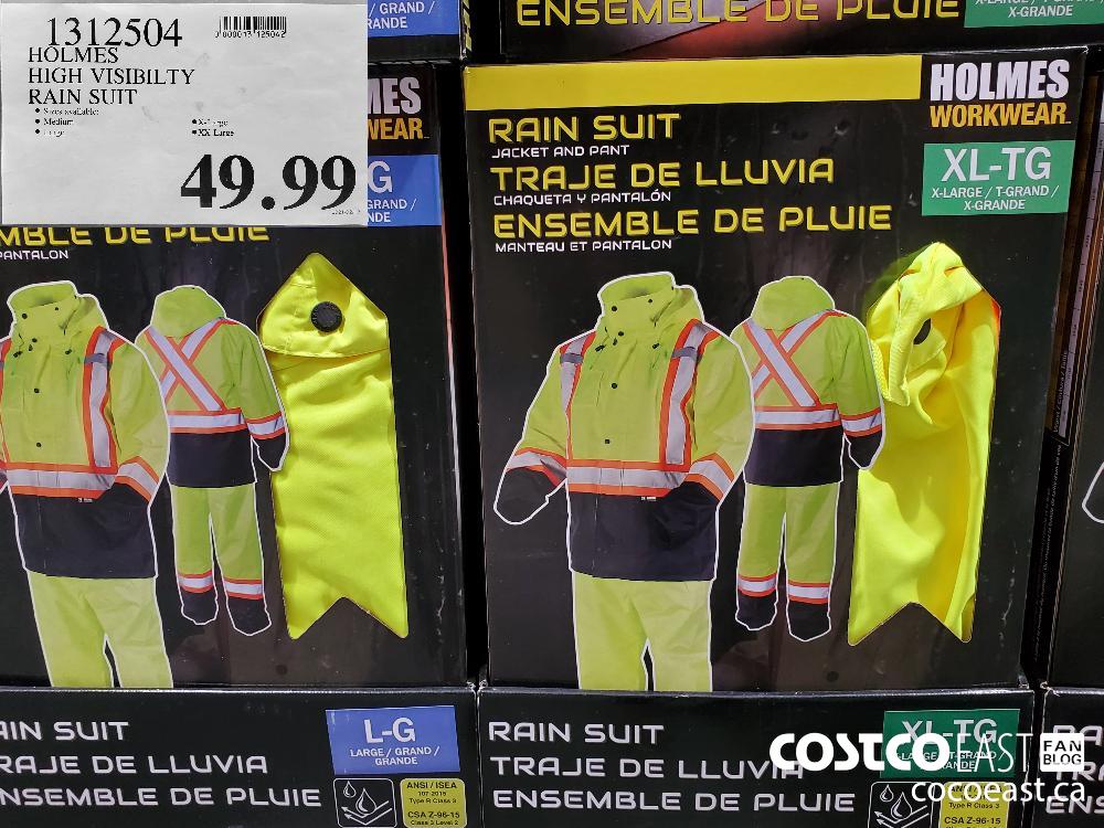 1312504 HOLMES HIGH VISIBILTY RAIN SUIT $49.99