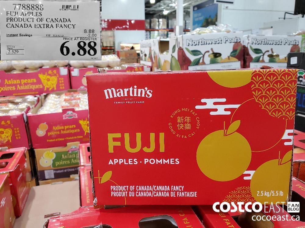 7788888 FUJI APPLES PRODUCT OF CANADA CANADA EXTRA FANCY EXPIRY DATE: 2021-02-23 $6.88