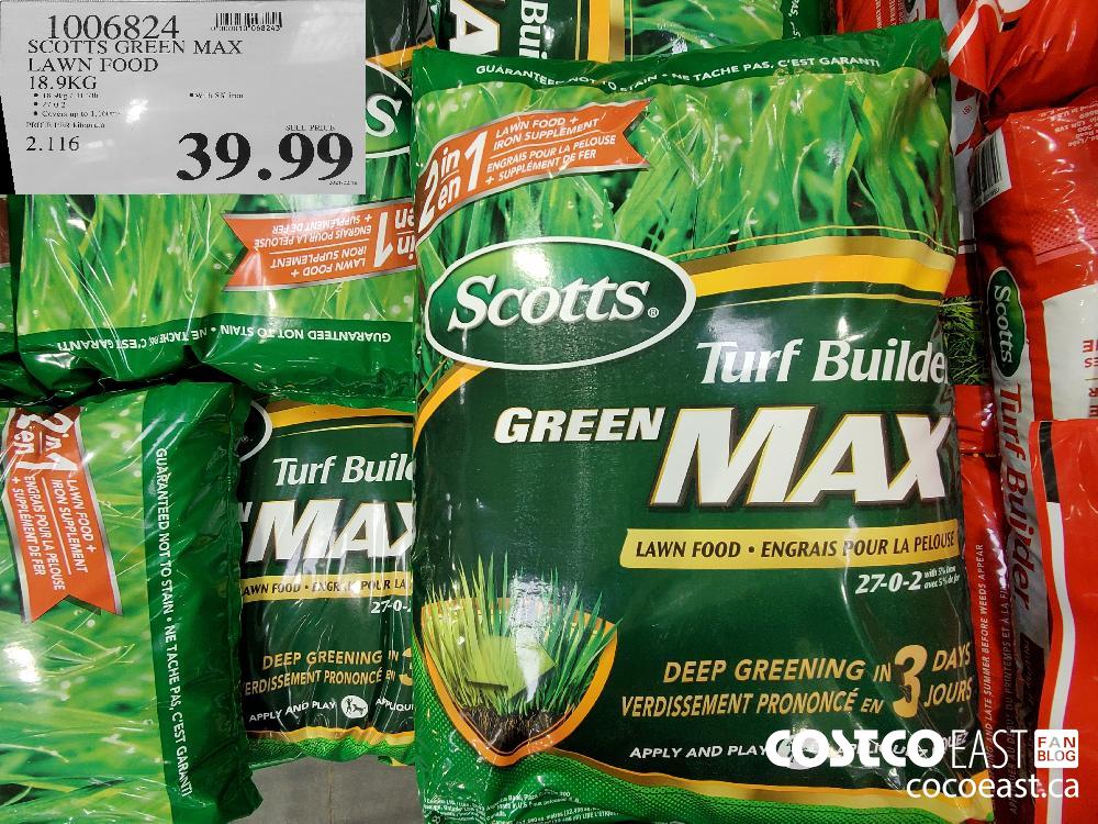 0006824. SCOTTS GREEN MAX LAWN FOOD 18.9kg $39.99