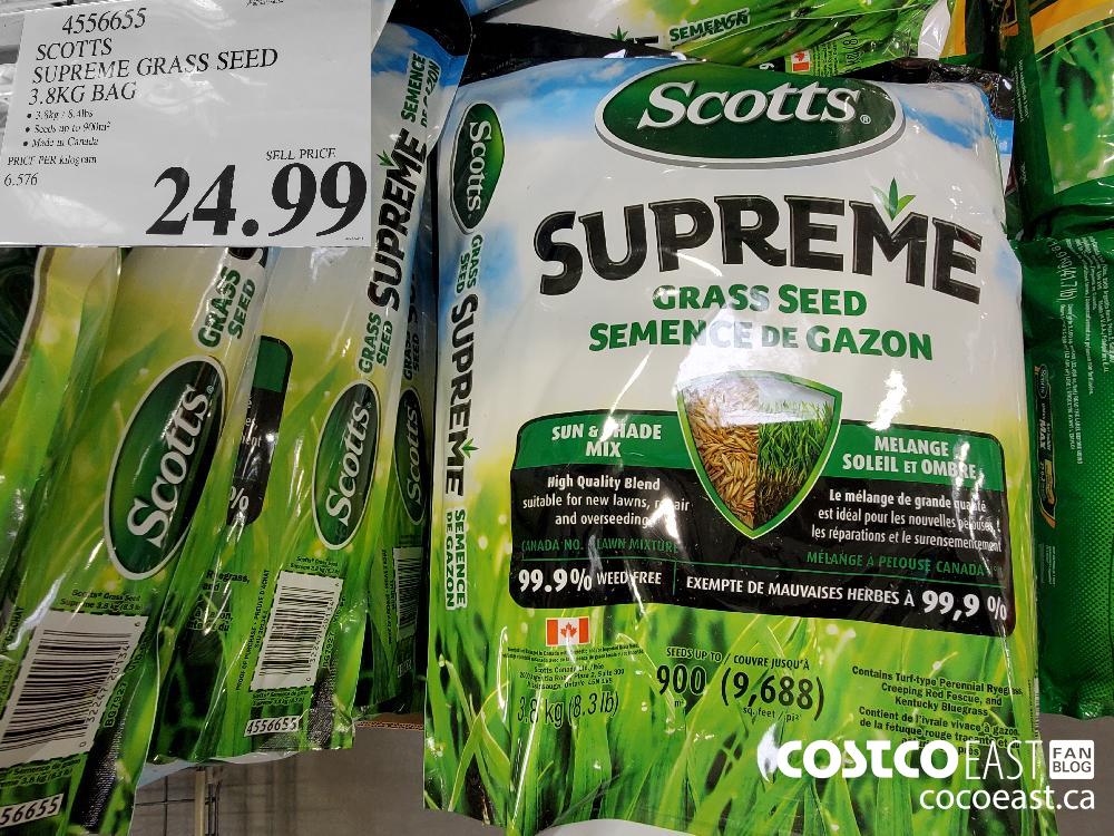 4566554 SCOTTS SUPREME GRASS SEED 3.8KG BAG $24.99