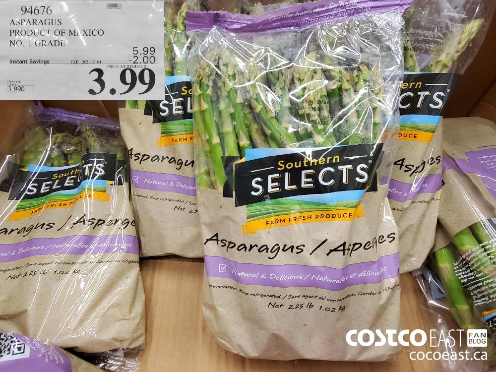 94676 ASPARAGUS PRODUCT OF MEXICO NO. 1 GRADE EXPIRY DATE: 2021-03-04 $3.99
