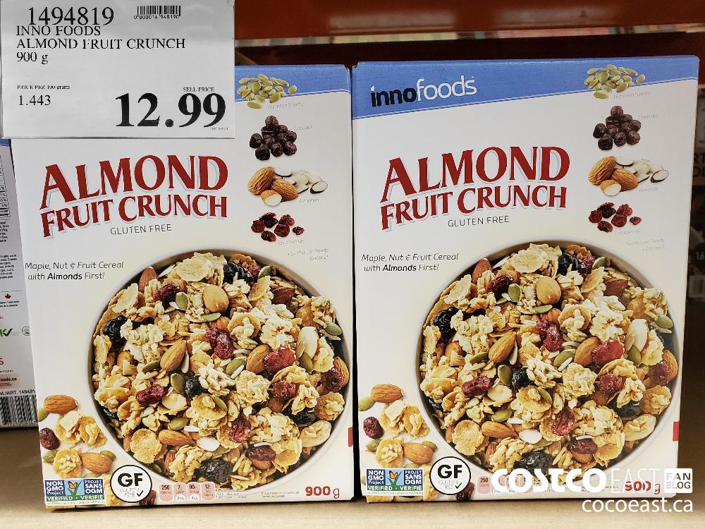 1494819 INNO FOODS ALMOND FRUIT CRUNCH 900 g $12.99